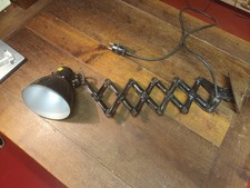 Alte originale Scherenlampe Arbeitsplatzlampe Reif Dresden Dachbodenfund