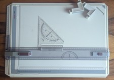 Zeichenplatte Rothring Rapid DIN A3 , Technisches Zeichenbrett mit Tasche