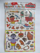 alte Spielmit Aufkleber Sticker Basteln CTW SESAMSTRASSE Ernie Graf Zahl KULT !!