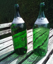 Deko Glas Flasche grün 2