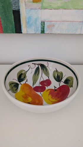 Vintage obstschale keramik - obstschale,