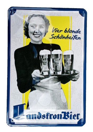 Deko blechschild landskron - deko,