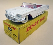 1:43 DINKY Ford Thunderbird Cabrio 1960 Weiß, Scheibe m. Riß, OVP,  Zustand gut