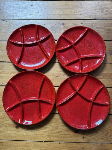 Fondue teller teilig 113 rot - fondue,