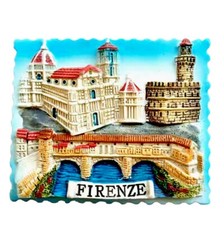 Florenz Firenze Ponte Vecchio Italien Souvenir 3D Kühlschrankmagnet Magnet Italy