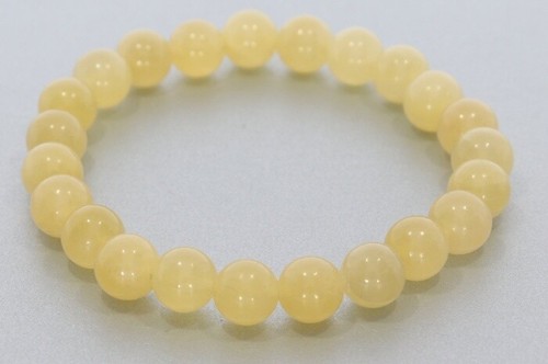 Orangencalcit kugel armband - ,