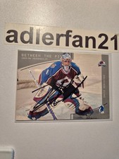 David Aebischer Colorado Avalanche BTP NHL Card SIGNIERT Unterschrift Autogramm