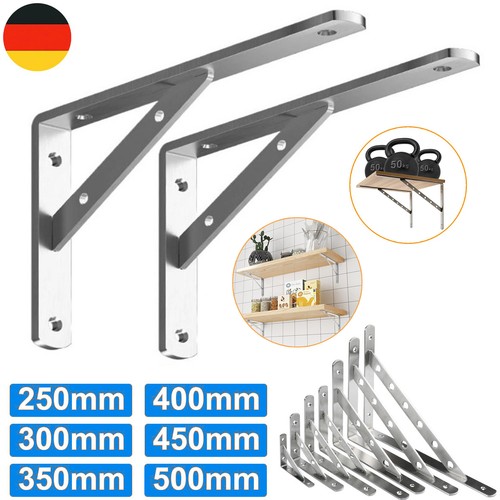 Edelstahl regalträger - 1-4x,