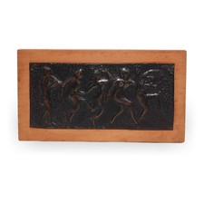 Vintage Bronze-Relief -