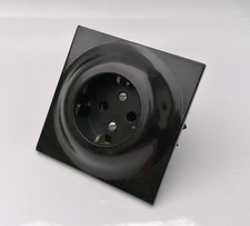 Bakelit Steckdose Unterputz Loft eckig Schuko Art Deco Porzellan Abplatzer