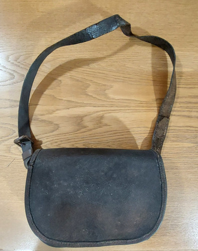 Alte schaffnertasche leder - schaffnertasche,