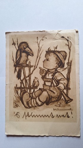 Postkarte ansichtskarte hummel - postkarte,