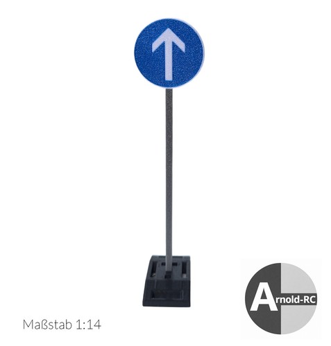 Verkehrsschild pfeil - 1:14,