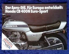 Honda CB 400 N Euro-Sport Prospekt   4 Seiten