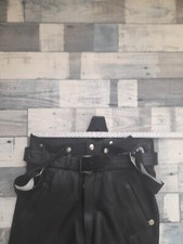 HARRO - SCHWARZE LATZLEDERHOSE