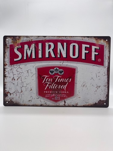 Blechschild smirnoff 20x30cm - blechschild,