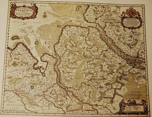 Historische landkarte bremen - landkarte,