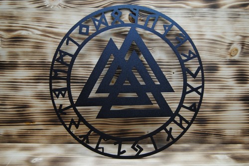 Wotan valknut 35cm metall - wotan,