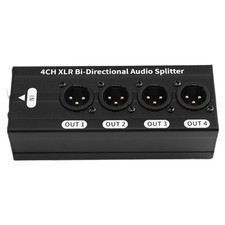 XLR-Symmetrischer Audio-Splitter, 3-Polig, 1 Eingang, 4 Ausgänge, Audiosign7149