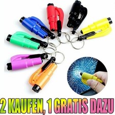 Rettungswerkzeug Schlüsselanhänger Notfallhammer Gurtschneider Federkörner DE