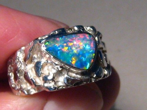 Opal ring 13 - ct.,