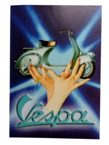 Vespa scooter poster - scooter,