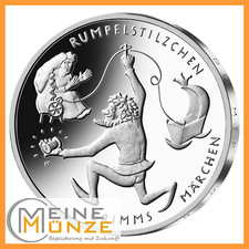 20 Euro Münze 2022 RUMPELSTILZCHEN Serie "Grimms Märchen" Silbermünze mit Kapsel