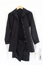 Mädchen Longblazer festlich Blazer lässig mit Mini Rock Ornament Schwarz