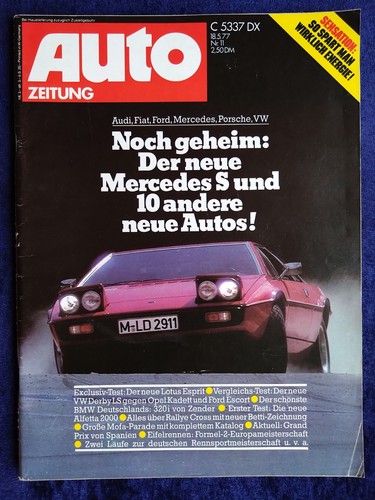 Auto zeitung 1977 - auto, poster