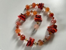 HSE24 (YVESSE?) Edelsteinkette, ca. 45 cm, 925er Sterlingsilber ´