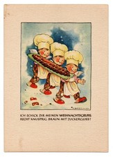 Alte AK Postkarte Marianne Drechsel Weihnachts-Bäcker... Flechsig-Kunstkarte Rar