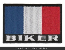 FRANKREICH BIKER FLAGGE Aufnäher Patch Motorrad Motocycle Chopper USA