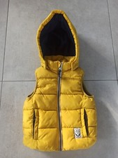 Coole Weste Steppweste Kapuze abnehmbar Gr. 110 H&M Gelb