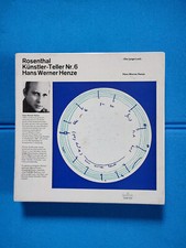 Rosenthal Sammelteller. OVP. Wandteller. Künstlerteller. Hans Werner Henze.