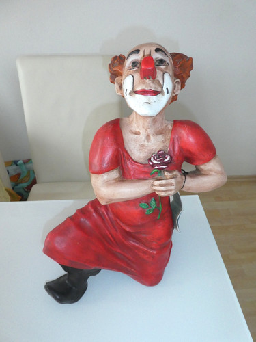Seltener großer clown mit - großer,