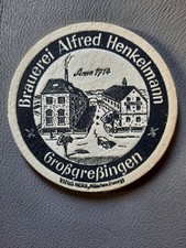 VK Bierdeckel Alfred Henkelmann Großgreßingen/ Ebrach   b. Bamberg