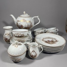 Kaiser Peking Form Dubarry Teeservice 6 Personen mit Vase & Stövchen Kauffahrtei