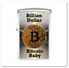 ZIPPO - Billion Dollar B-Coin Baby #2 - Benzin Sturm Feuerzeug Chrome Brushed