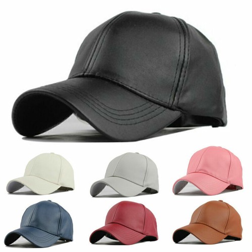 Herren basecap leder - basecap, pu