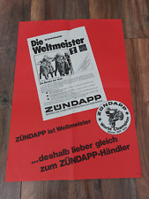 Original Poster / Prospekt Zündapp Weltmeister 1975 Motorrad Moped Oldtimer