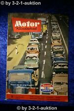 Motor Rundschau 11/62 Porsche 8 Zyl. Formel 1 Cezeta Roller Roover 3 liter