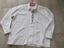 Alphorn - Trachtenhemd - Hemd - weiß - Stickerei - ca. Gr. XXL