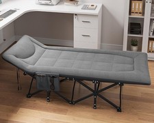 190cm Feldbett Campingbett Bett Liege Gästebett Klappbett Faltbett mit Matratze