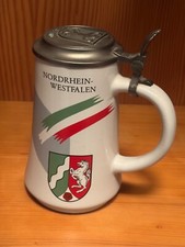 Bierhumpen mit zinndeckel - mit, gerz