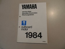 1984 DATEN Werkstatthandbuch Yamaha Außenborder 4 6 8 15 20 30 40 50 90 115 200