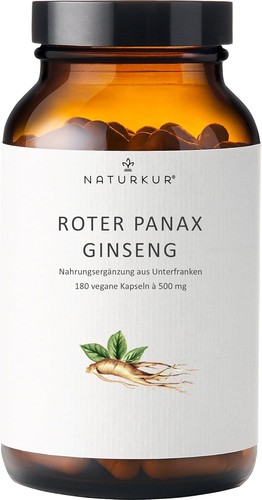 Naturkur ginseng 500mg 180 - -,