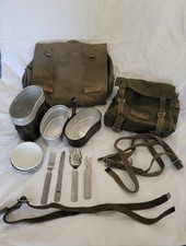 Alter Bundeswehr Rucksack und Kampftasche Feldbesteck 4 teiliges Essgeschirr