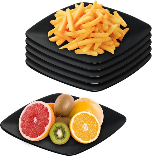 Schwarze dessertteller - schwarze,