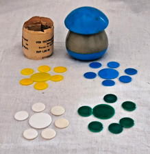 DDR Spielzeug Knips-Spiel Flohspiel Geduldsspiel Schnippsspiel -Pilz-blauer  Hut