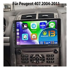 Für Peugeot 407 2004-2011 Autoradio Android 13.0 GPS NAVI BT WIFI FM RDS 32G SWC